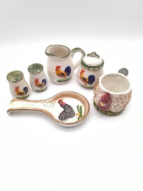 Rooster Ceramic Kitchen Set - The Ultimate Rise & Shine Kitchen Power Coalition